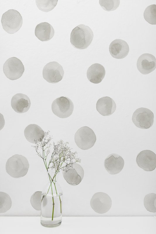 Akvarel prikker wallsticker