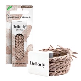 NYHED - Hårbånd Caffè Latte - Bellody® (4 stk) - Stilfulde flettede hårbånd