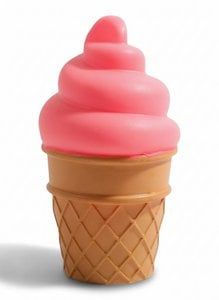 Eiscreme-LED-Nachtlicht – rosa Soft-Serve-Design