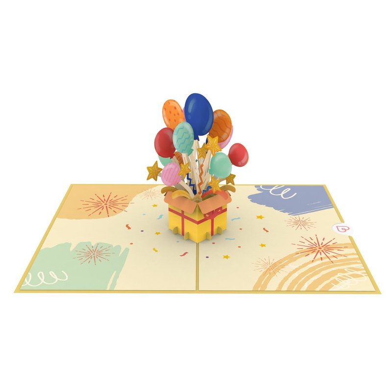 Biglietto pop-up per confezione regalo