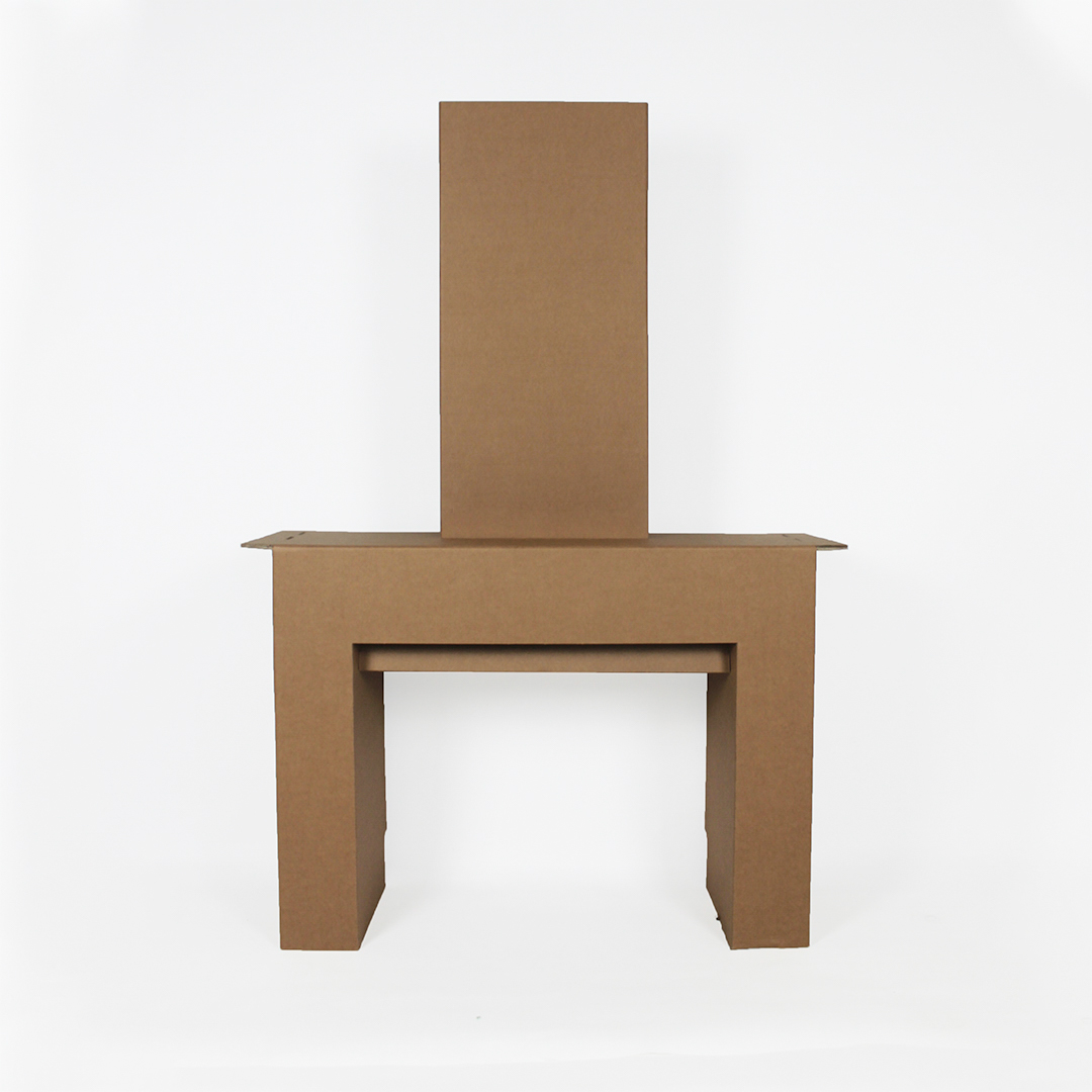 Cheminée en carton
