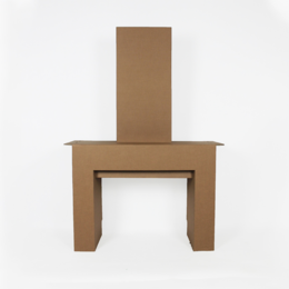 Cheminée en carton