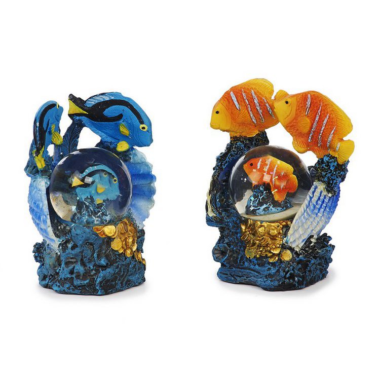 Poly Fish con palla scintillante 6x5x8cm