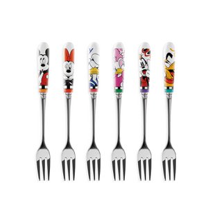 6 pieces Cake forks Disney H.15.5 cm