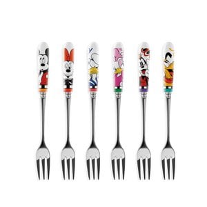 6 pieces Cake forks Disney H.15.5 cm