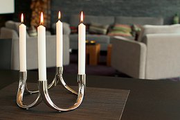 Bow 2 pcs candle holder