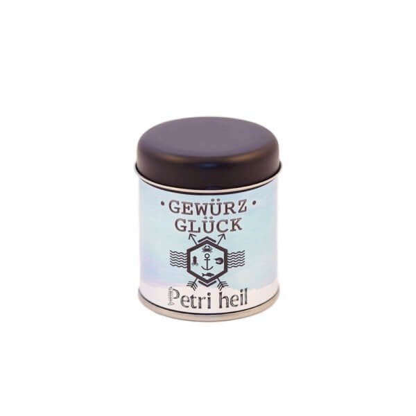 Gewürz-Glück Petri Heil Fischgewürz – Mediterrane Gewürzmischung für Fischgerichte, Lachs, Meeresfrüchte & Dillsauce