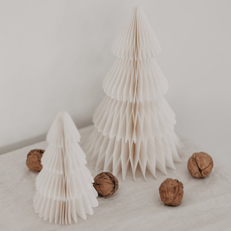 Papiertanne 2er Set nature (ve = 6 sets)