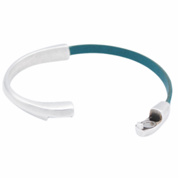 AMACAYACÚ (bedrukte) lederen armband met magnetische sluiting