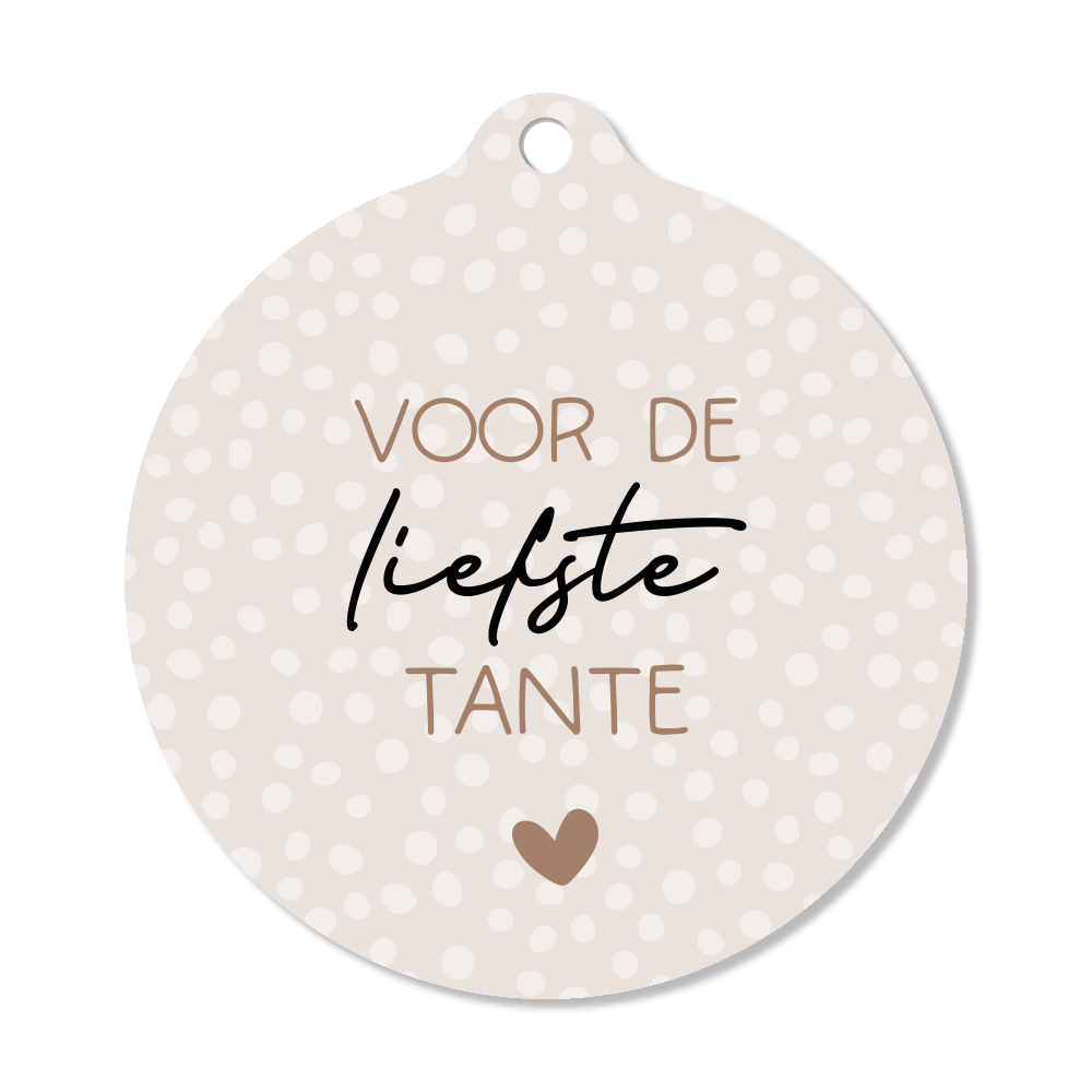 Kersthanger voor de liefste tante