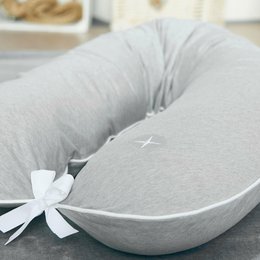 Cuscino per allattamento grigio