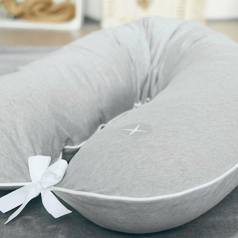 Cuscino per allattamento grigio