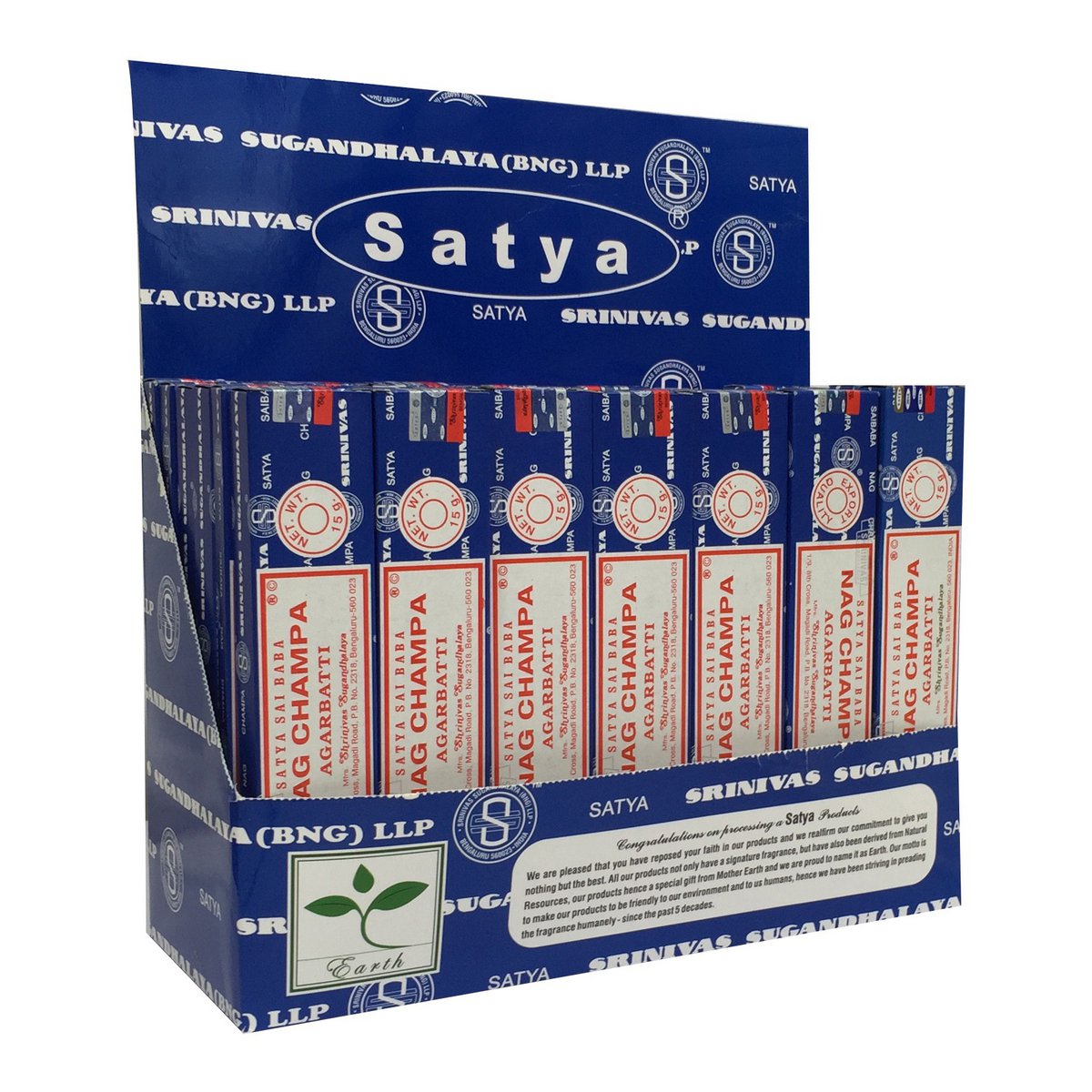 Satya Nag Champa Incense sticks Display Pack  (42 x 15 grams)