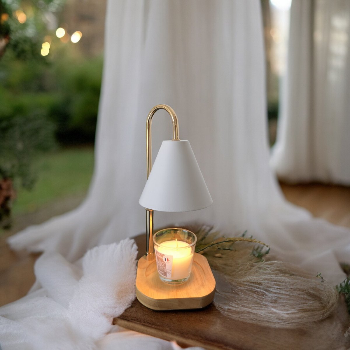 Zachte warmteverspreider - Candelia - elektrische brander voor geurkaars - geïntegreerde dimmer - decoratie en cadeau-idee