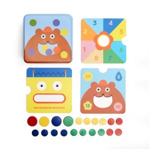 KIDOKI On The Go 3 in 1 Tiddlywinks Game