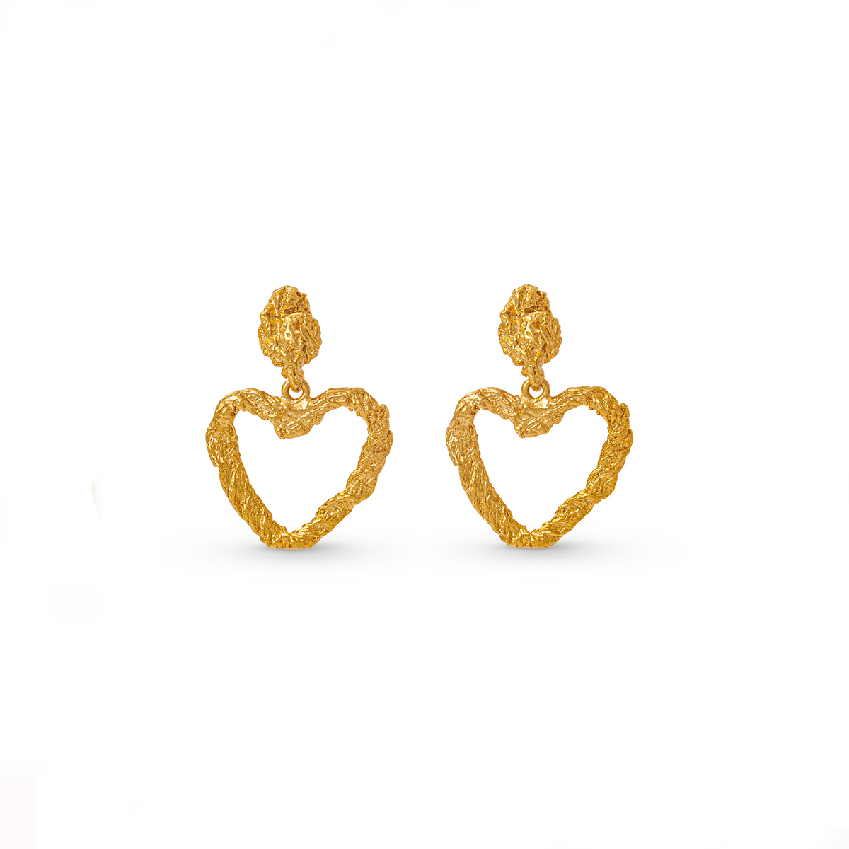Orelia heart earrings