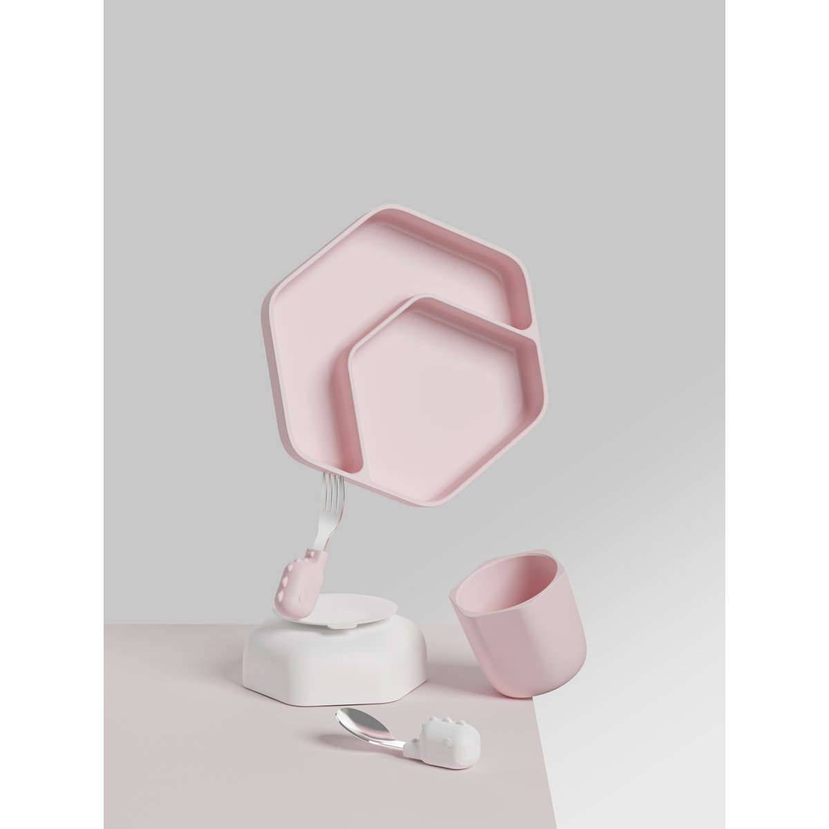 HEORSHE Tableware Set, PINK