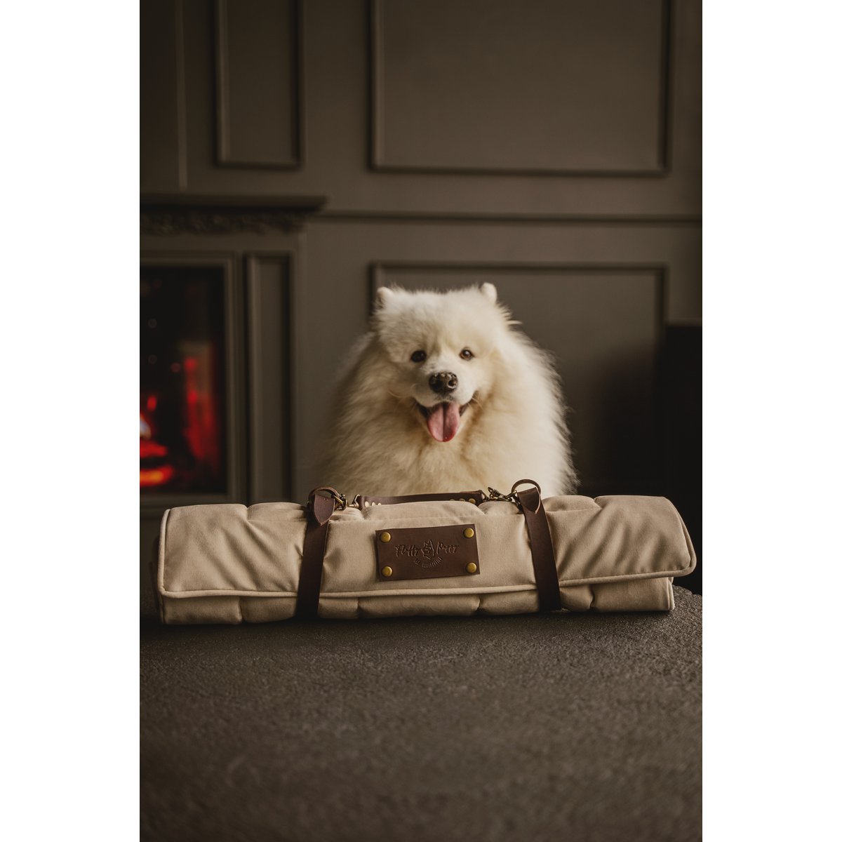 A lair, a portable mat from the Fluffy Puppy brand, Velour material, 15 colors, hand made!