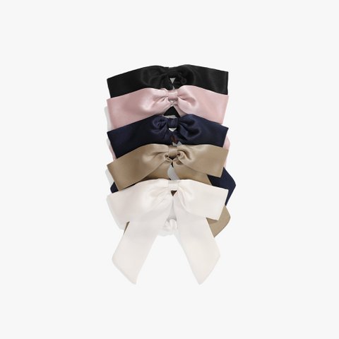 5 STÜCKE Schöne Bowknot Silk Scrunchie