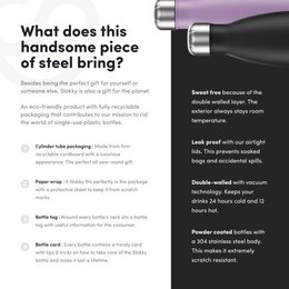 Slokky Mono Black Bottle - 500ml