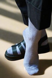 KLUE Glitter Lurex sokken van milieuvriendelijk Lyocell | Lila