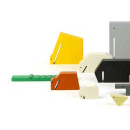 Floris Hovers Animaux en bois - couleur