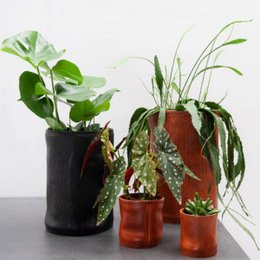 Vase cuir XXXL noir