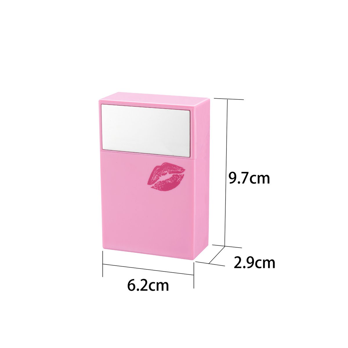 Papierośnica Pink World z lusterkiem x12