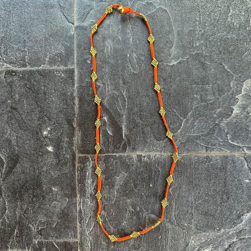 collar Dokra hecho a mano "Summerlove"