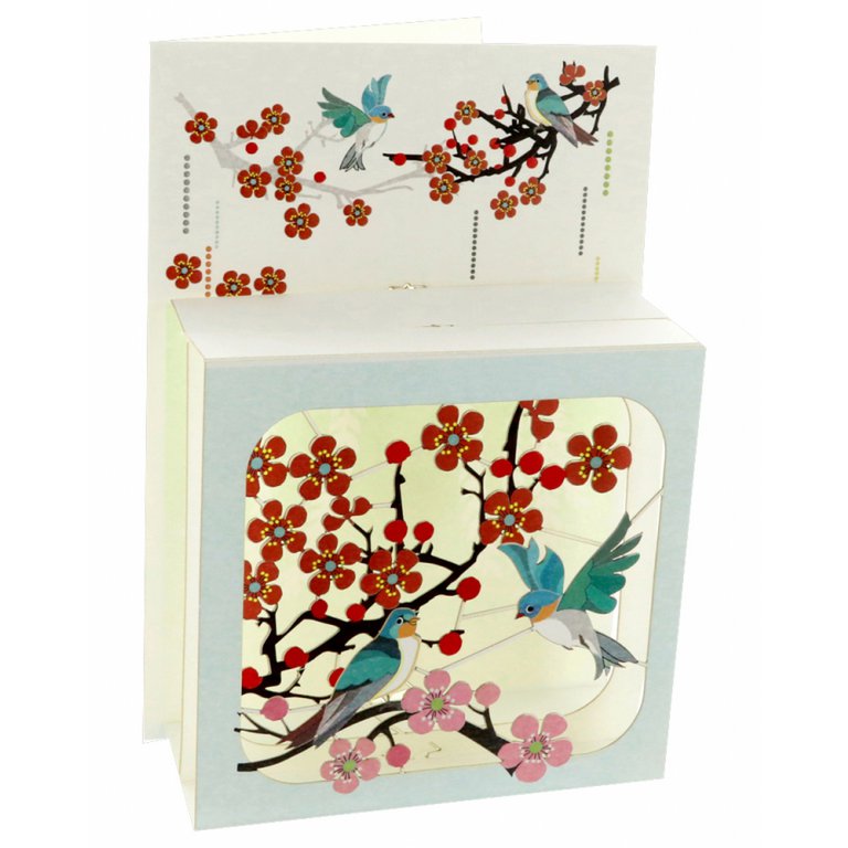 Forever Cards Magic Box Wenskaart - Spring Day Birds & Blossoms