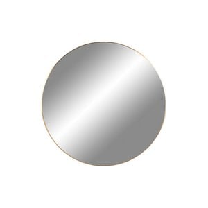 Jersey Mirror - Brass Look, Steel, Ø40cm