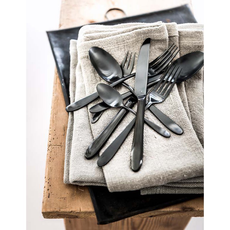 Set/6 Cake Forks Matt Black
