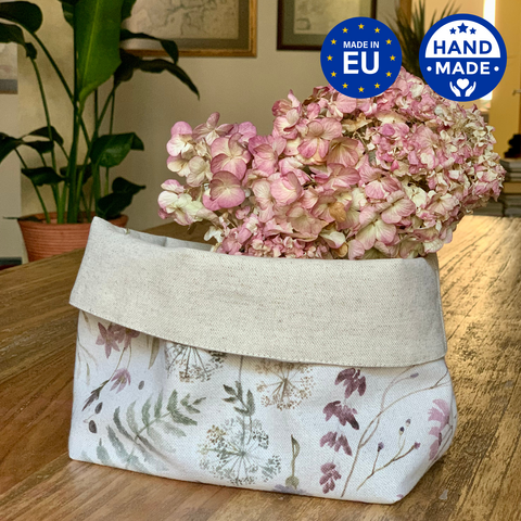 Bread cloth h=20cm, Linen-Cotton Mix, Printed | Aitana