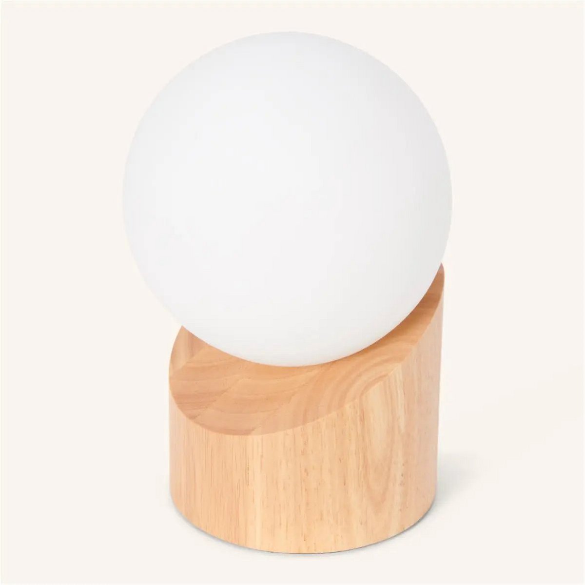 Quin Light Brown Wooden Lamp
