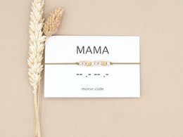 Morse code armband Mama (zilver,rosé goud,goud)