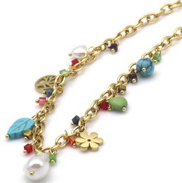 H-D24.2  N2503-033G S. Steel Necklace Charms 40-45cm