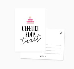 A6 Ansichtkaart || GefeliciflapTAART