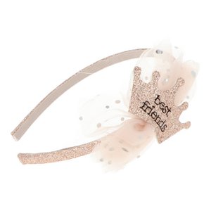 Kinder Hoofdband voor Haar met Glitter - Tule en Kroon