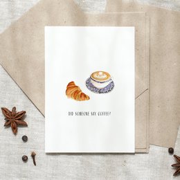 Postkaart - Zei iemand koffie?