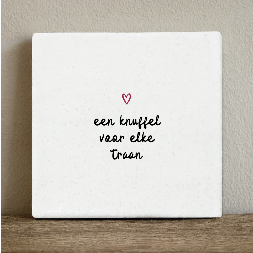 Carreau un câlin pour chaque larme - 10x10 cm