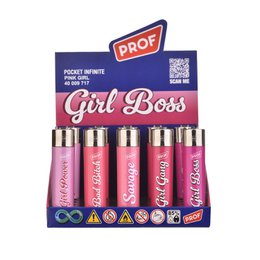 PROF – Briquet Ricaricabile Pink Girl