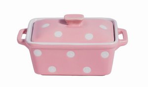 Roze botervloot met stippen Isabelle Rose