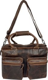 Stume a tracolla Cognac Cowboysbag Borsa per laptop da 13 pollici Buffaloer Borse Arrigo