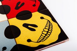 Self-adhesive Mural 4 tiles, Skull Colors