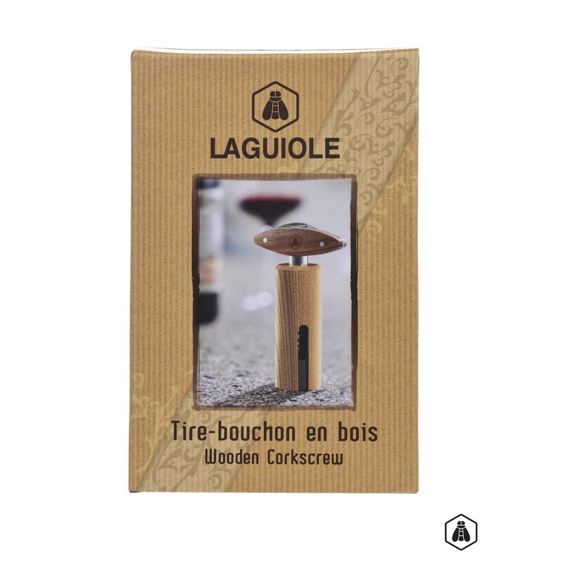 LAGUIOLE- Cavatappi Con Manico Girevole In Legno