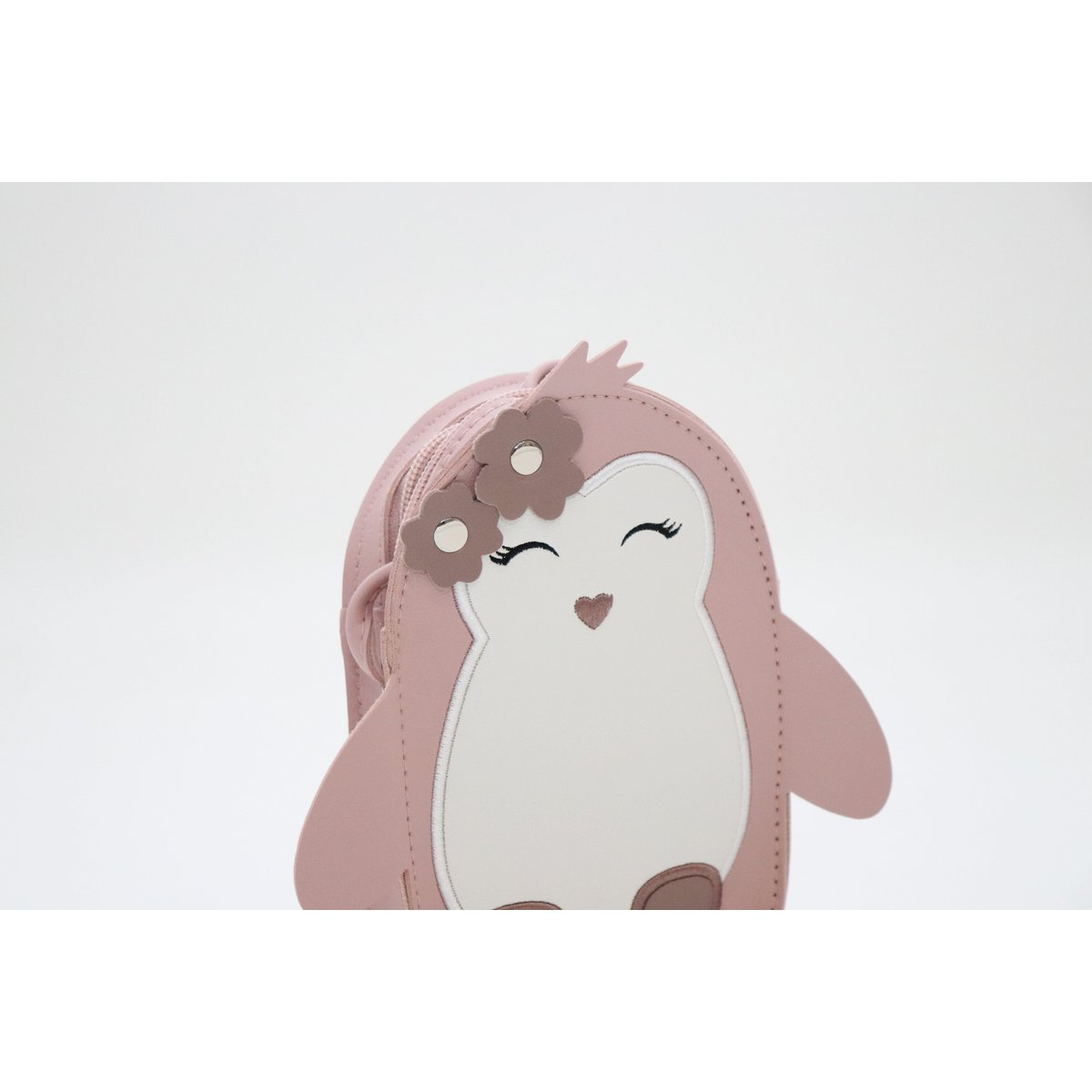 Lycchi shoulder bag - The adorable baby pinguin - pink