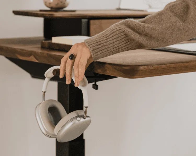 Desk-Mounted Headphone Hook