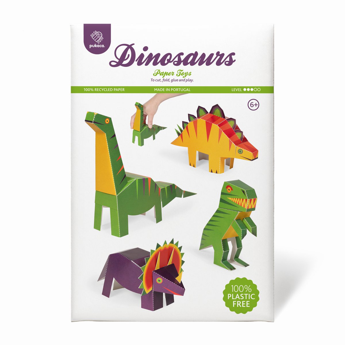 Jouets en papier dinosaures