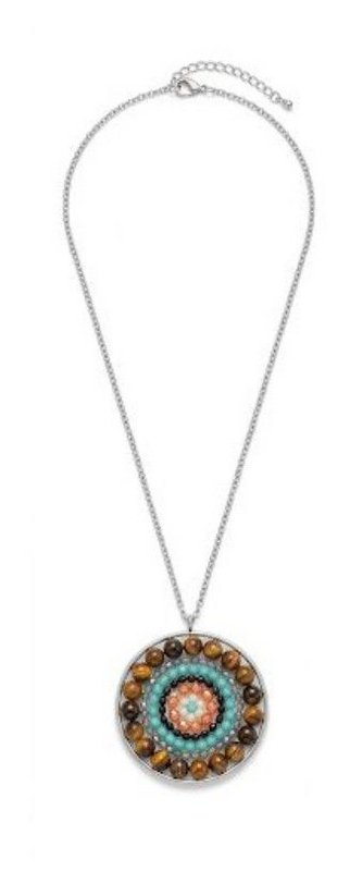 Collier Mandala Oeil de Tigre