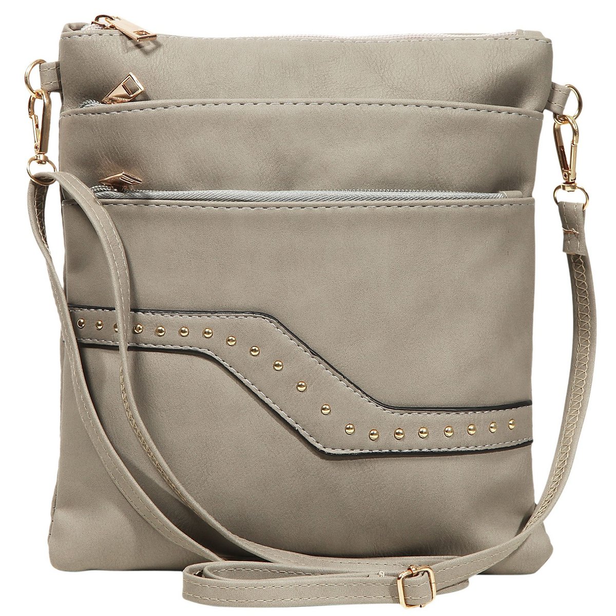 Sac à main pour femme "Crossbody Bag" en simili cuir, beige